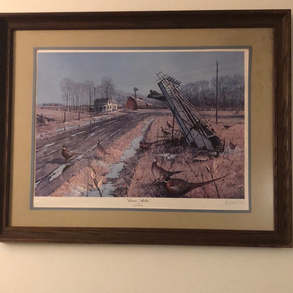 Les C. Kouba's Shelter Series "Leavin Shelter” Painting Signed & Numbered